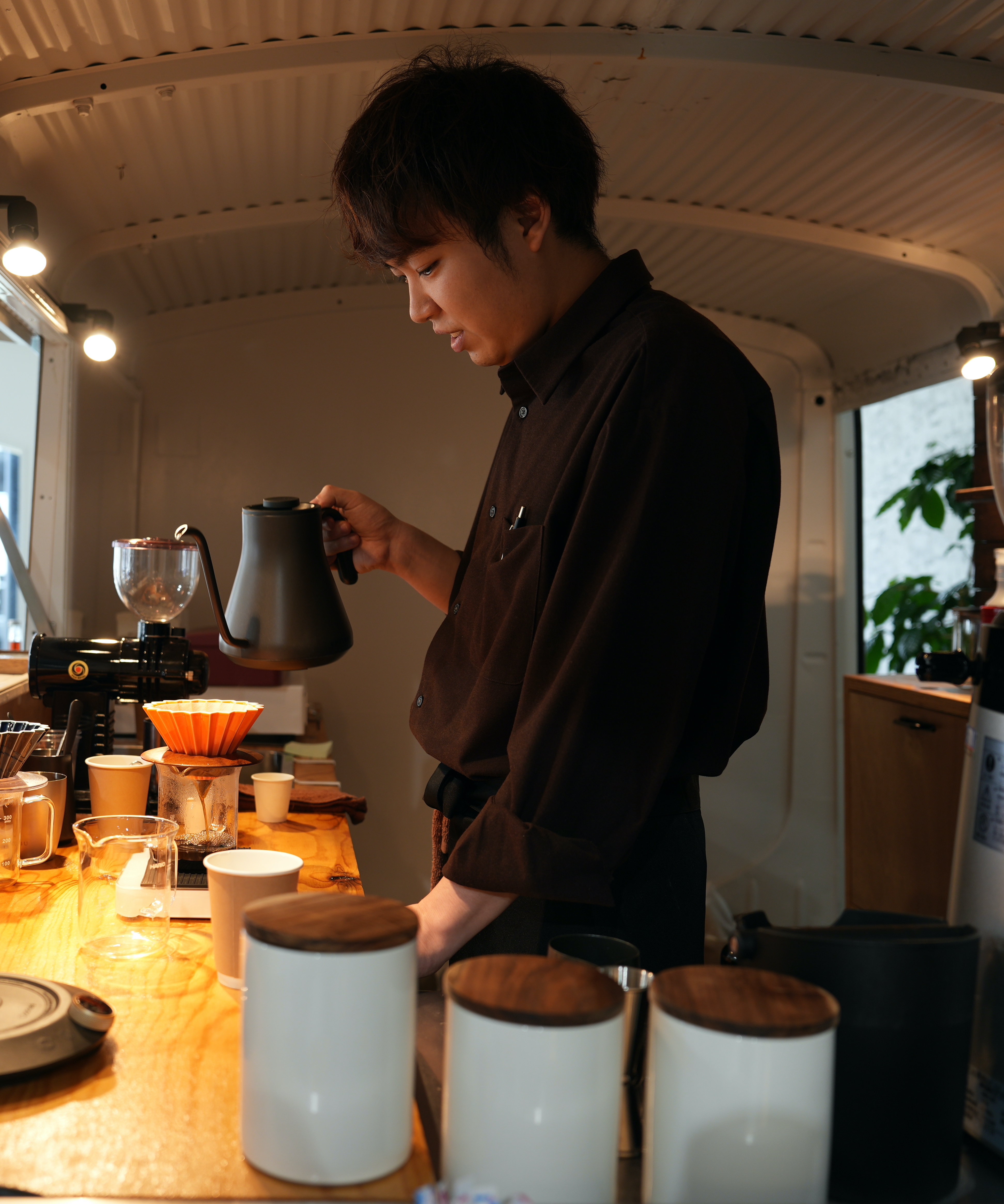星降り珈琲のバリスタ